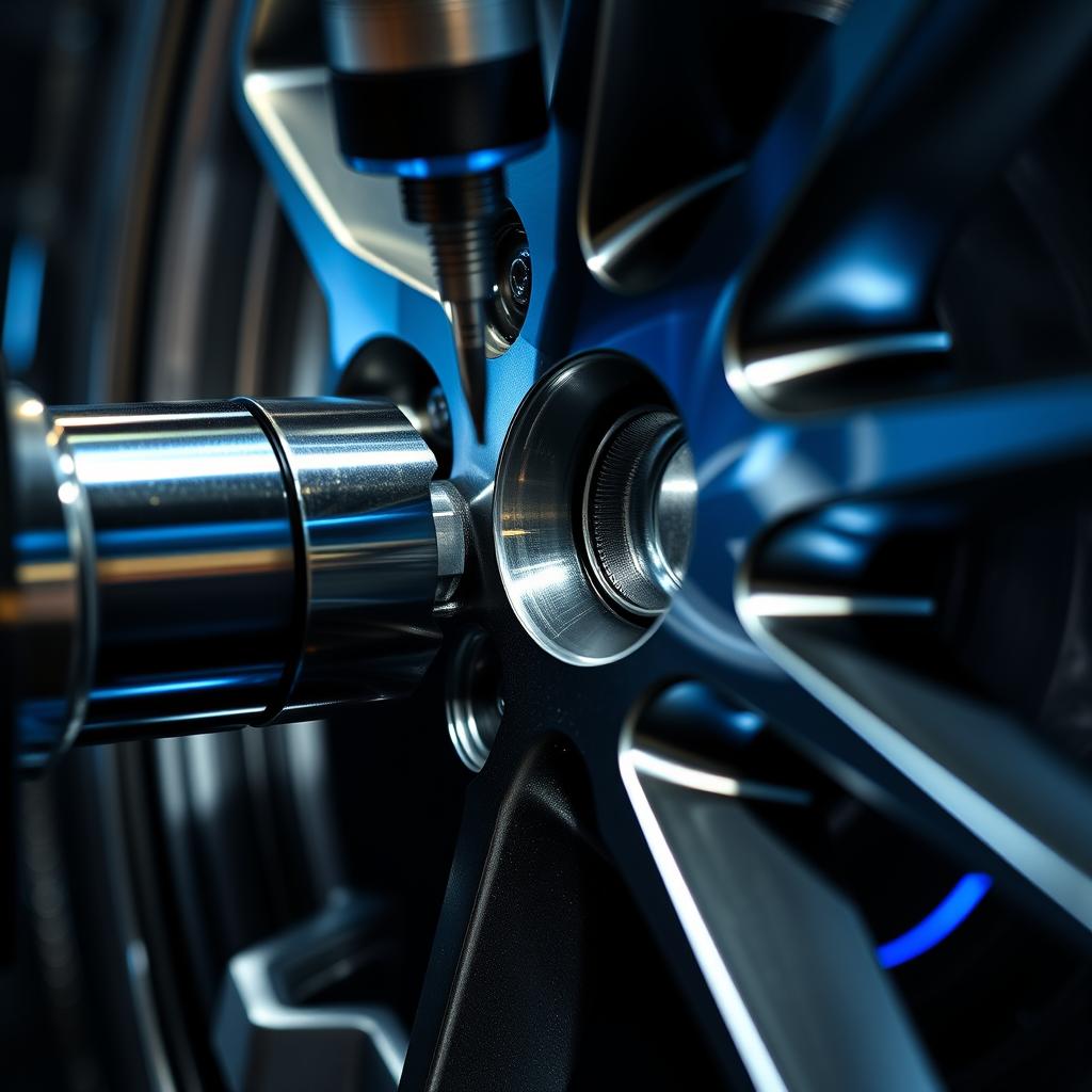 CNC lathe alloy wheel repair process