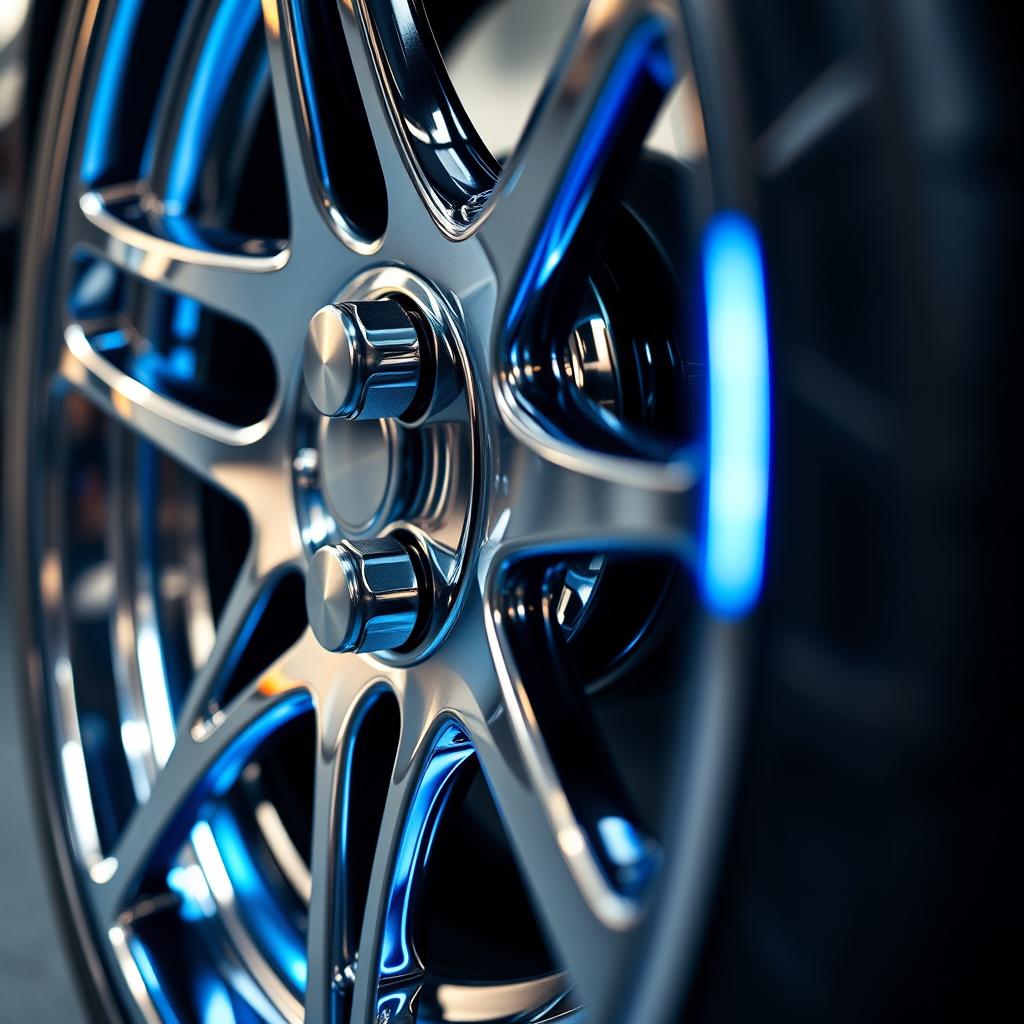 Close-up chrome wheel detail repair at Scottsdale Wheel Repair